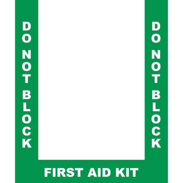 Superior Mark Floor Marking Border Tape, First Aid Border, 4in, Vinyl IN-40-901-V